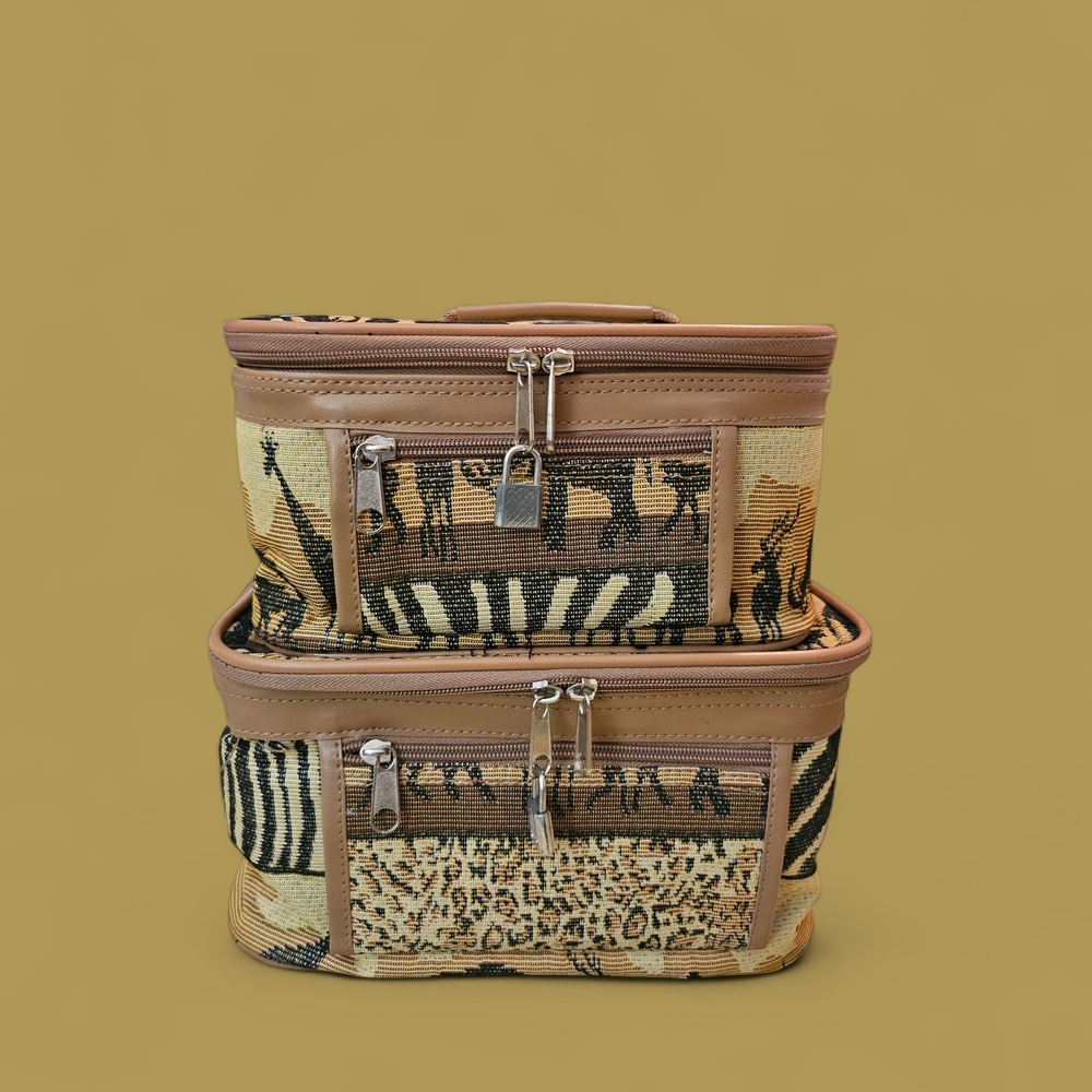VTG Benjiman Jordan Pioneer Express Travel/Makeup Organizer Set